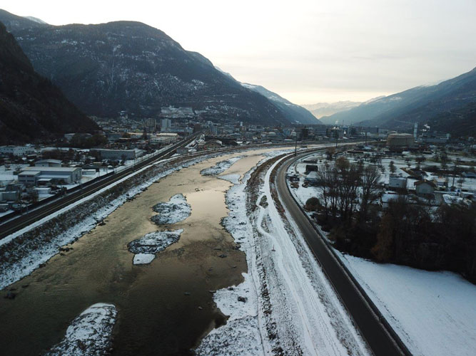 Réaménagement des rives du Rhône